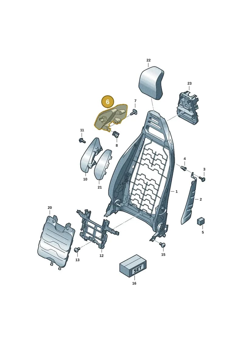 9J1881989A — Audi RS e-tron GT (2020-2025) diagram 4j1881500, position 6