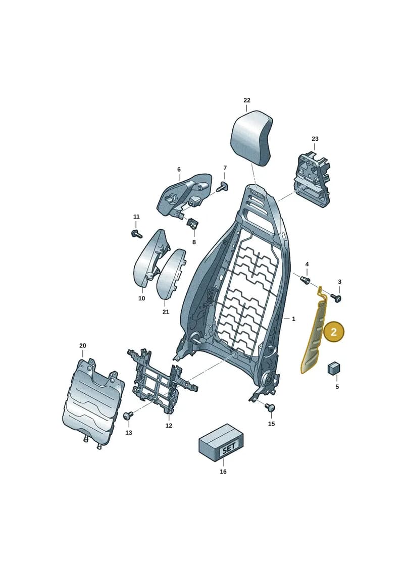 9J1882354A — Audi RS e-tron GT (2020-2025) diagram 4j1881500, position 2
