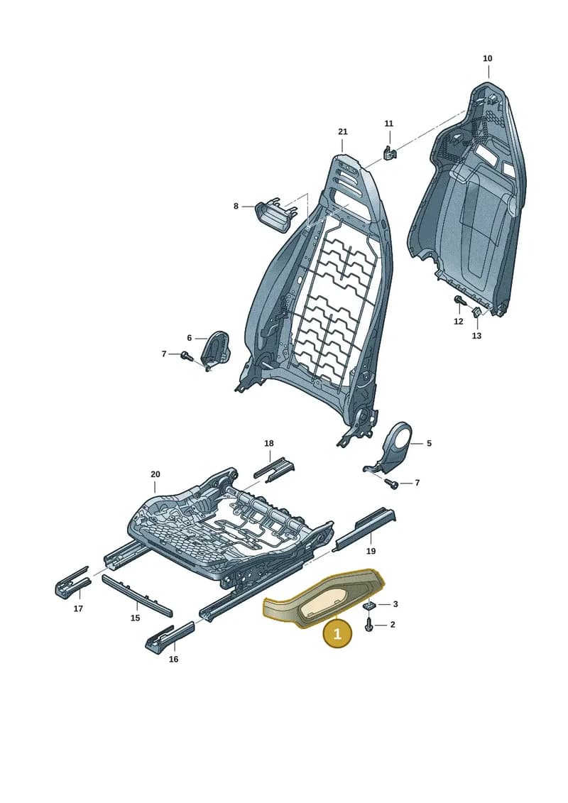 9J1882524OW4 — Audi RS e-tron GT (2020-2025) diagram 4j1881700, position 1
