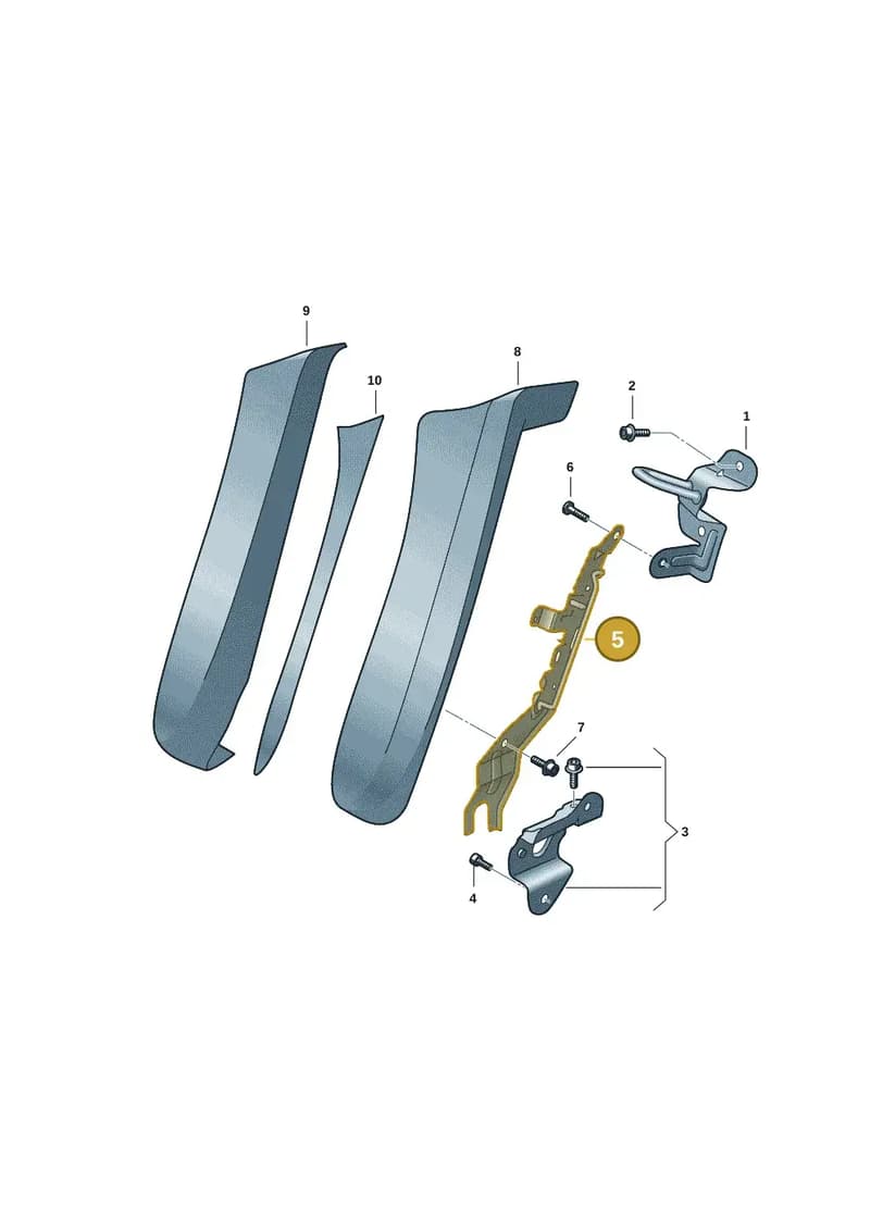 9J1885190 — Audi RS e-tron GT (2020-2025) diagram 4j1885850, position 5