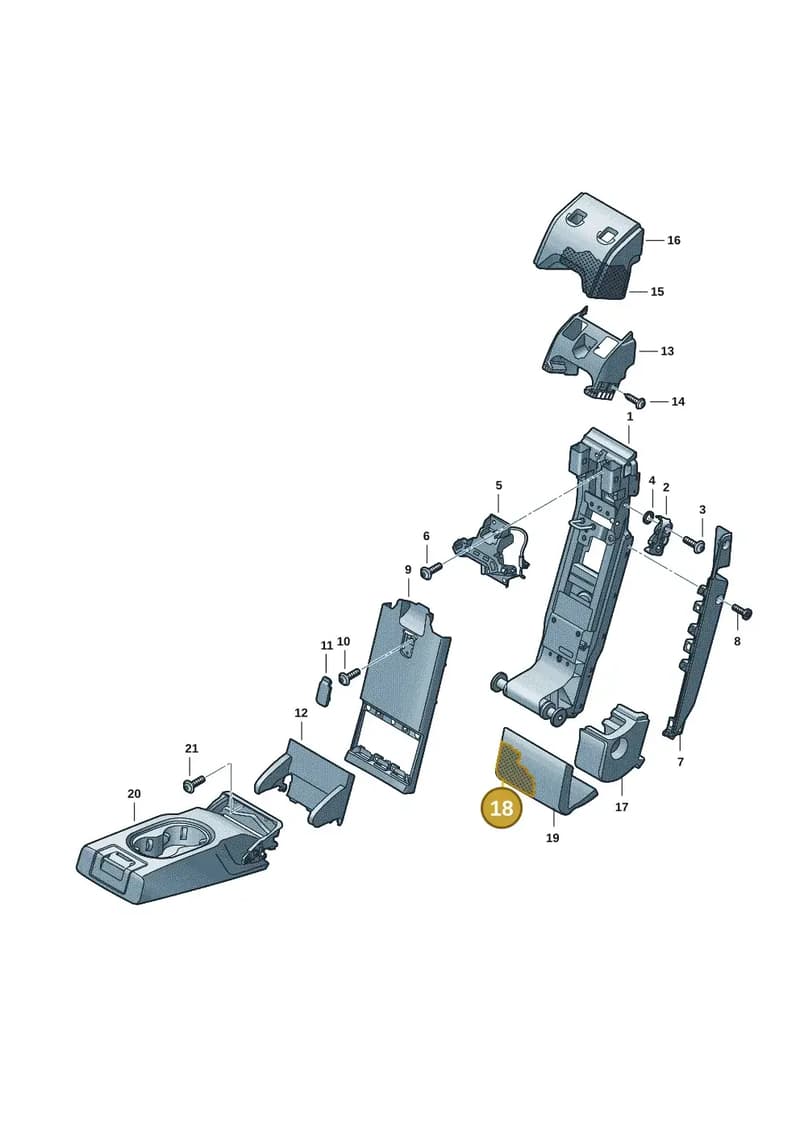 9J1885385D — Audi RS e-tron GT (2020-2025) diagram 4j1885750, position 18