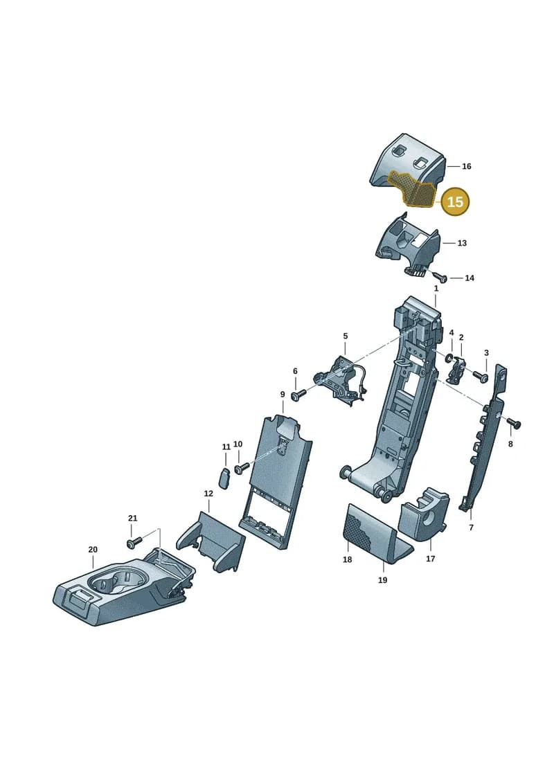 9J1885385E — Audi RS e-tron GT (2020-2025) diagram 4j1885750, position 15