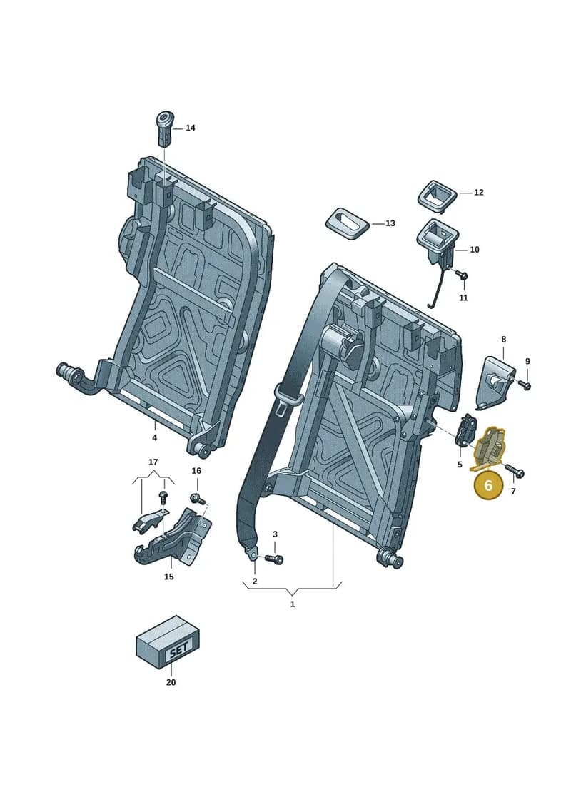 9J1885577 — Audi RS e-tron GT (2020-2025) diagram 4j1885700, position 6