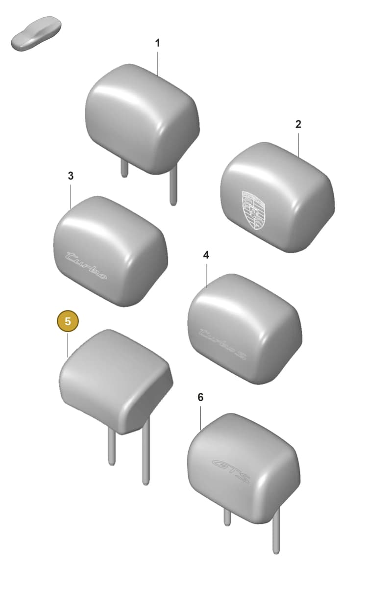 9J1885900GOH5 — Porsche Taycan Sport Turismo (2019-2024) diagram p56818220, position 5