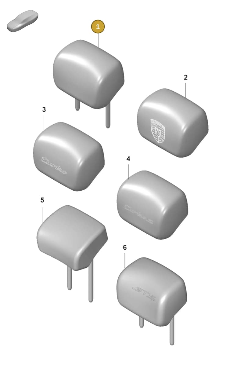 9J1885901ASOG6 — Porsche Taycan Sport Turismo (2019-2024) diagram p56818220, position 1