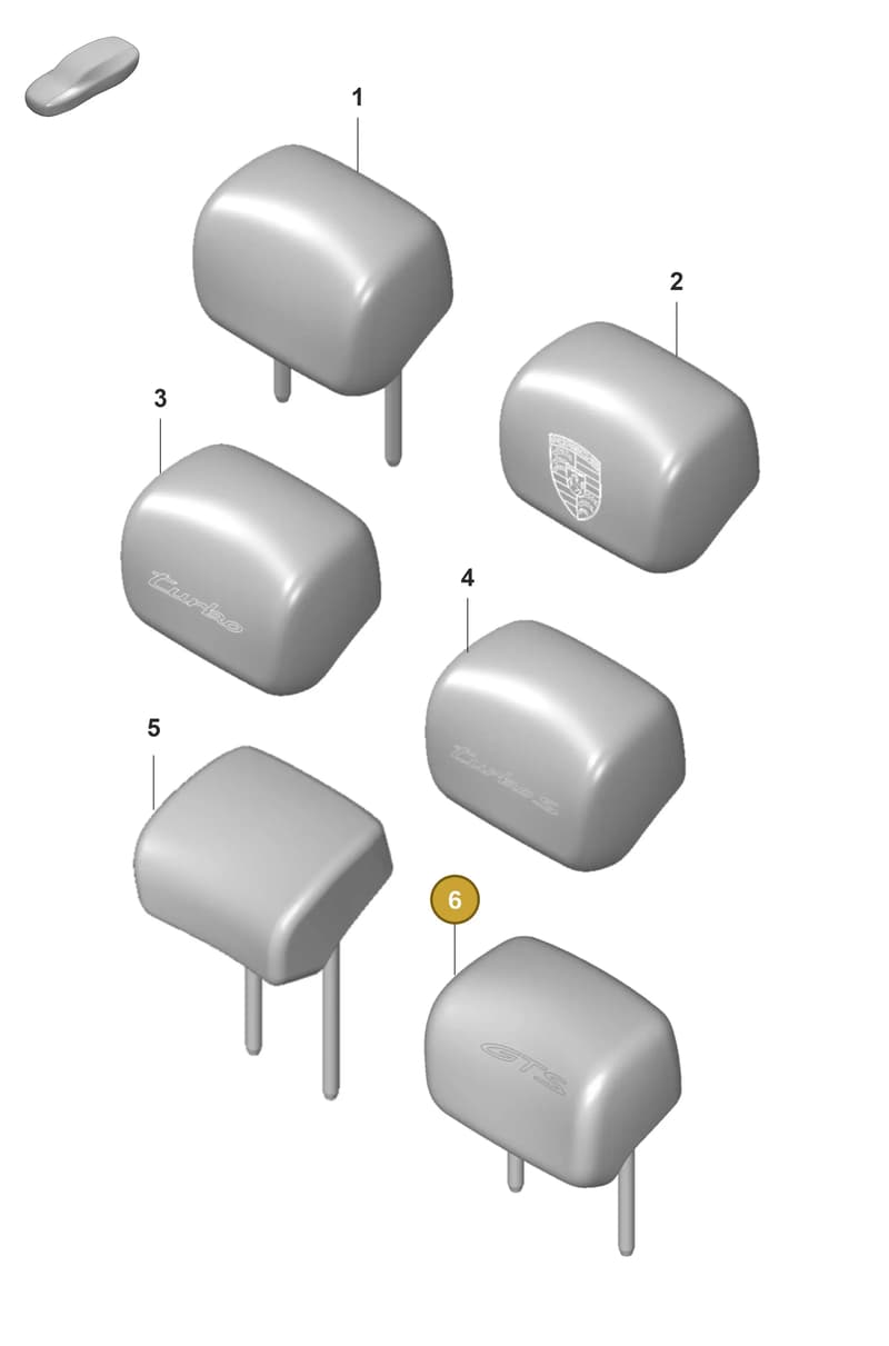 9J1885901BLBI0 — Porsche Taycan Sport Turismo (2019-2024) diagram p56818220, position 6