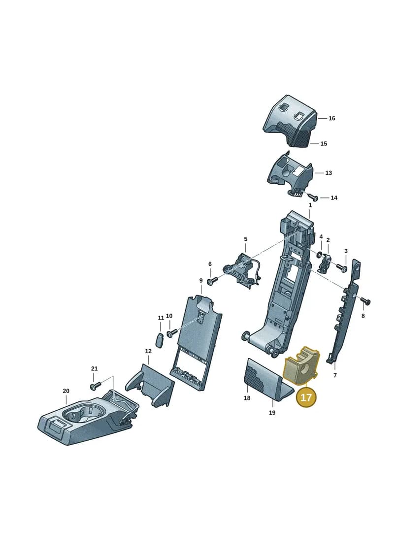 9J1886913 — Audi RS e-tron GT (2020-2025) diagram 4j1885750, position 17