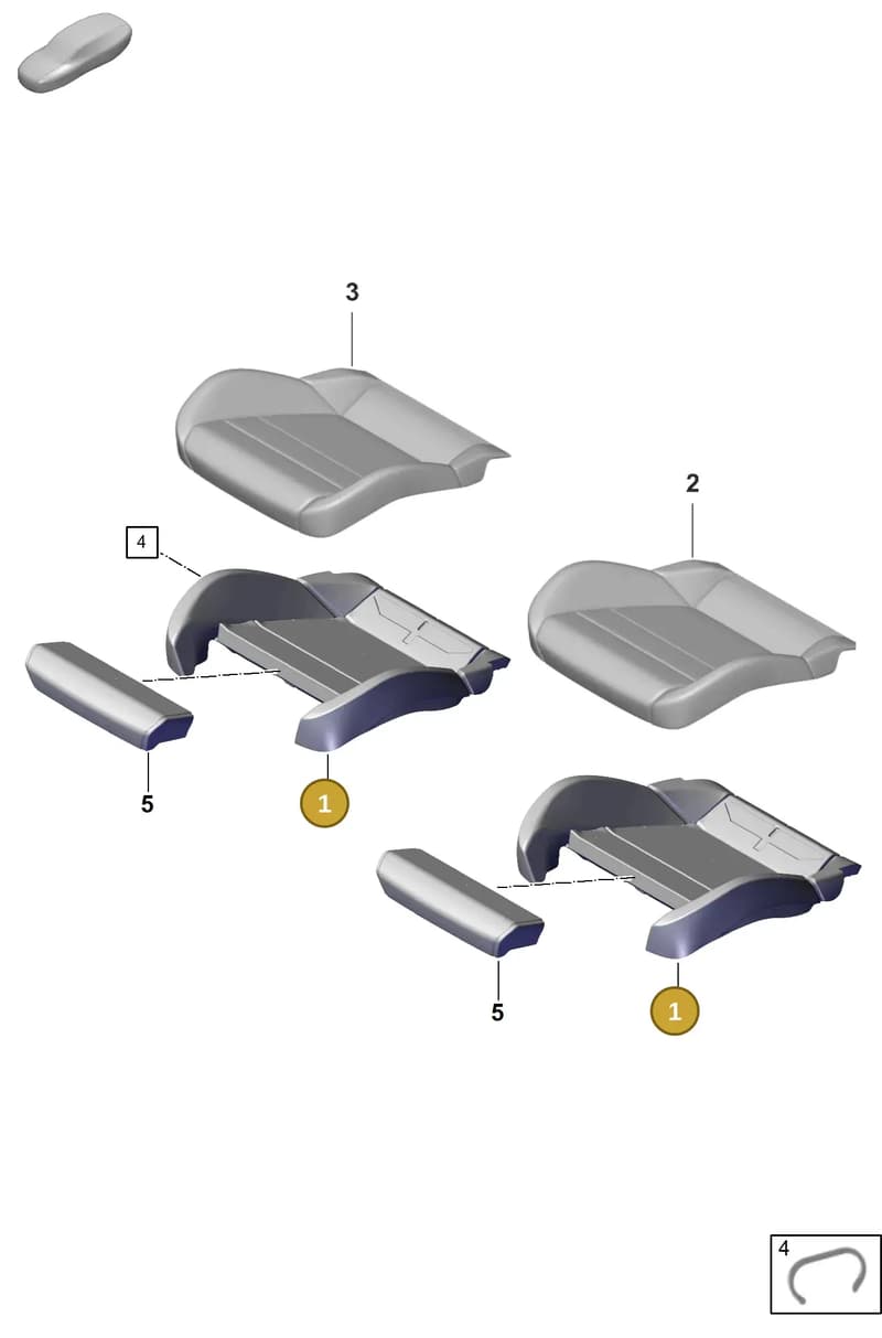 9J1898025D — Porsche Taycan Sport Turismo (2019-2024) diagram p56817420, position 1