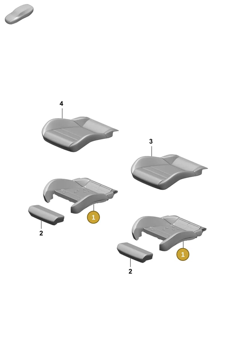9J1898025J — Porsche Taycan Sport Turismo (2023-2025) diagram p64817420, position 1