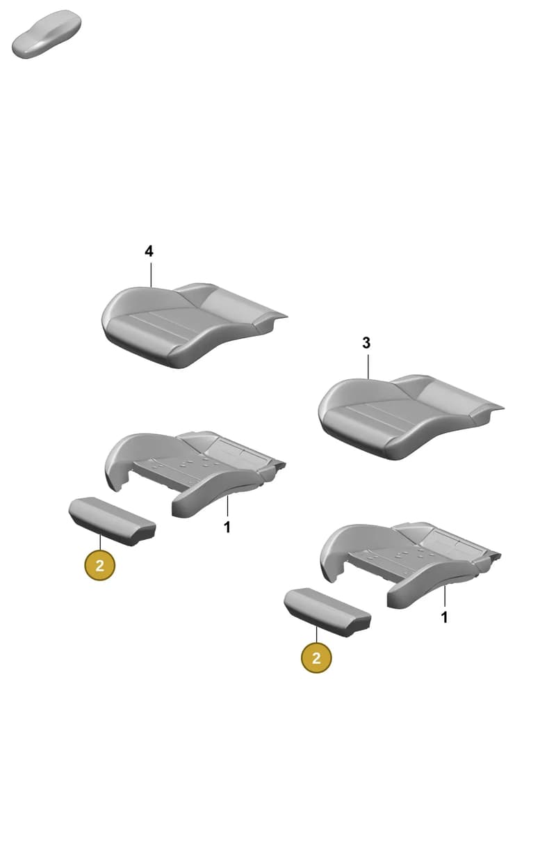 9J1898028 — Porsche Taycan Sport Turismo (2023-2025) diagram p64817420, position 2