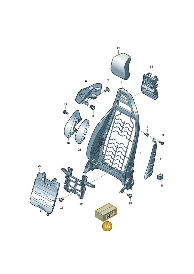 9J1898054 — Audi RS e-tron GT (2020-2025) diagram 4j1881500, position 16