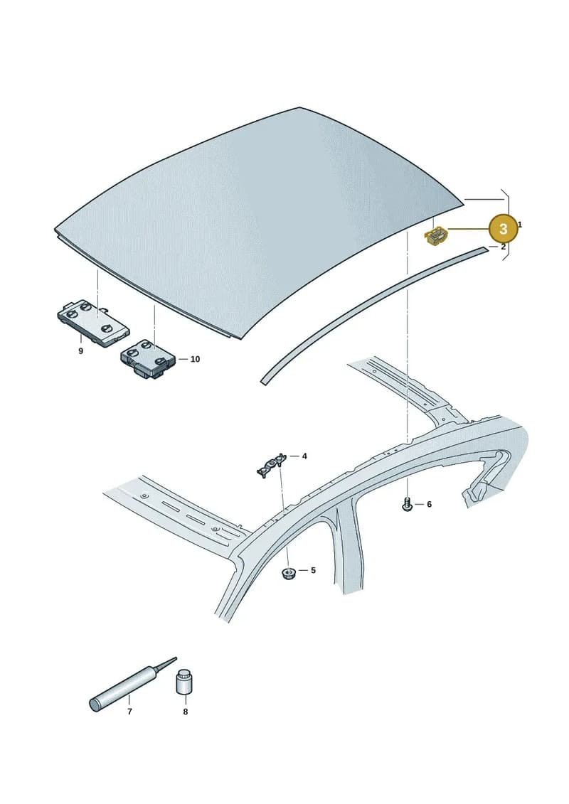 9J1898909 — Audi RS e-tron GT (2020-2025) diagram 4j1877000, position 3