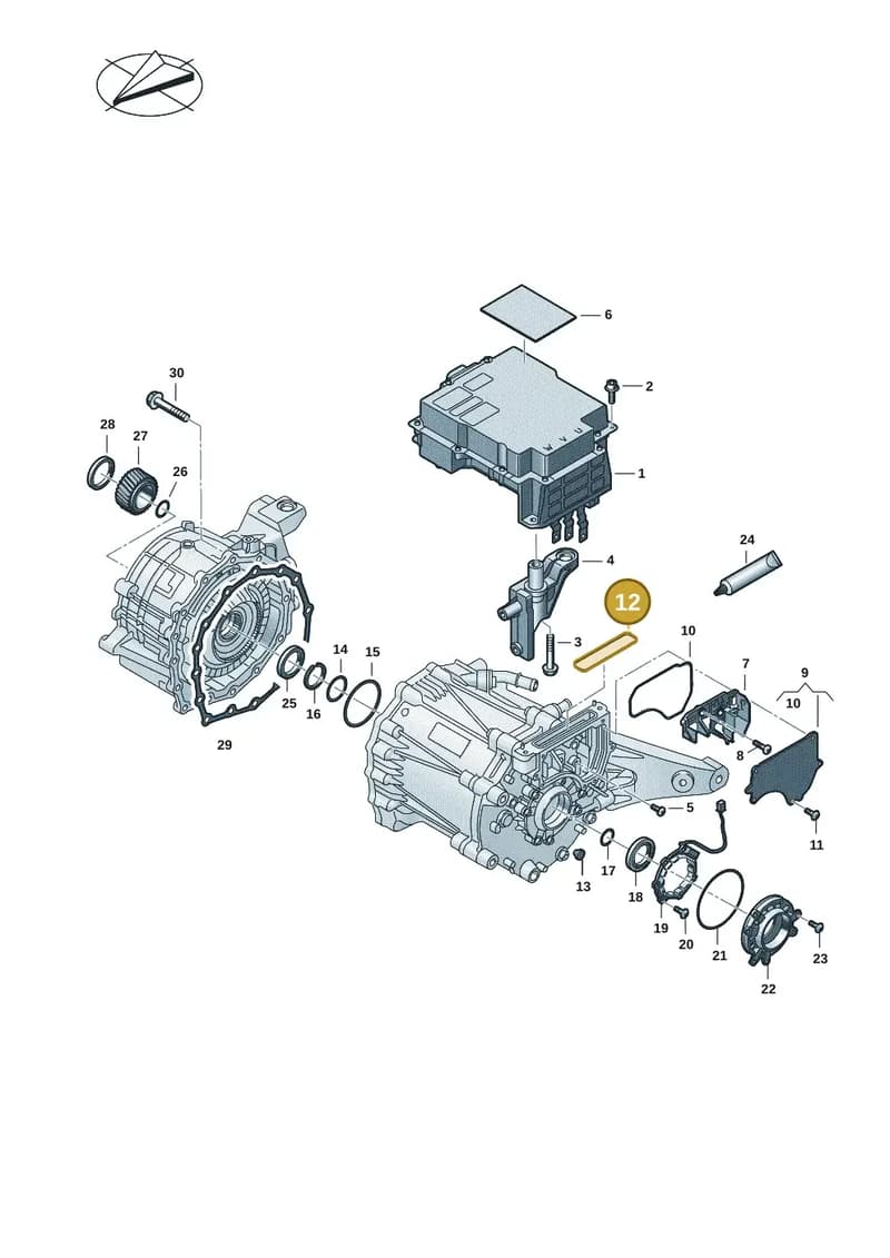 9J1901111A — Audi RS e-tron GT (2020-2025) diagram 4j1901400, position 12