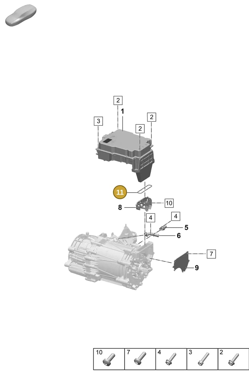 9J1901164 — Porsche Taycan Sport Turismo (2023-2025) diagram p64152000, position 11
