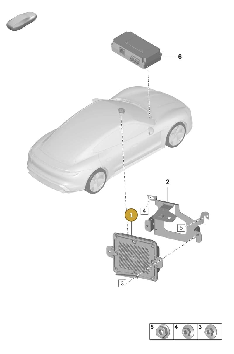 9J1907018AL — Porsche Taycan Sport Turismo (2019-2024) diagram p56901080, position 1