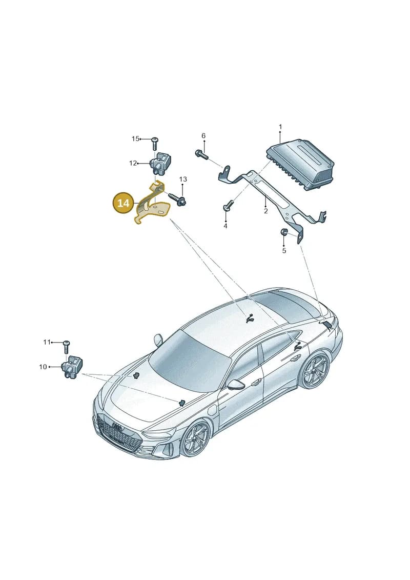9J1907102A — Audi RS e-tron GT (2020-2025) diagram 4j1907777, position 14