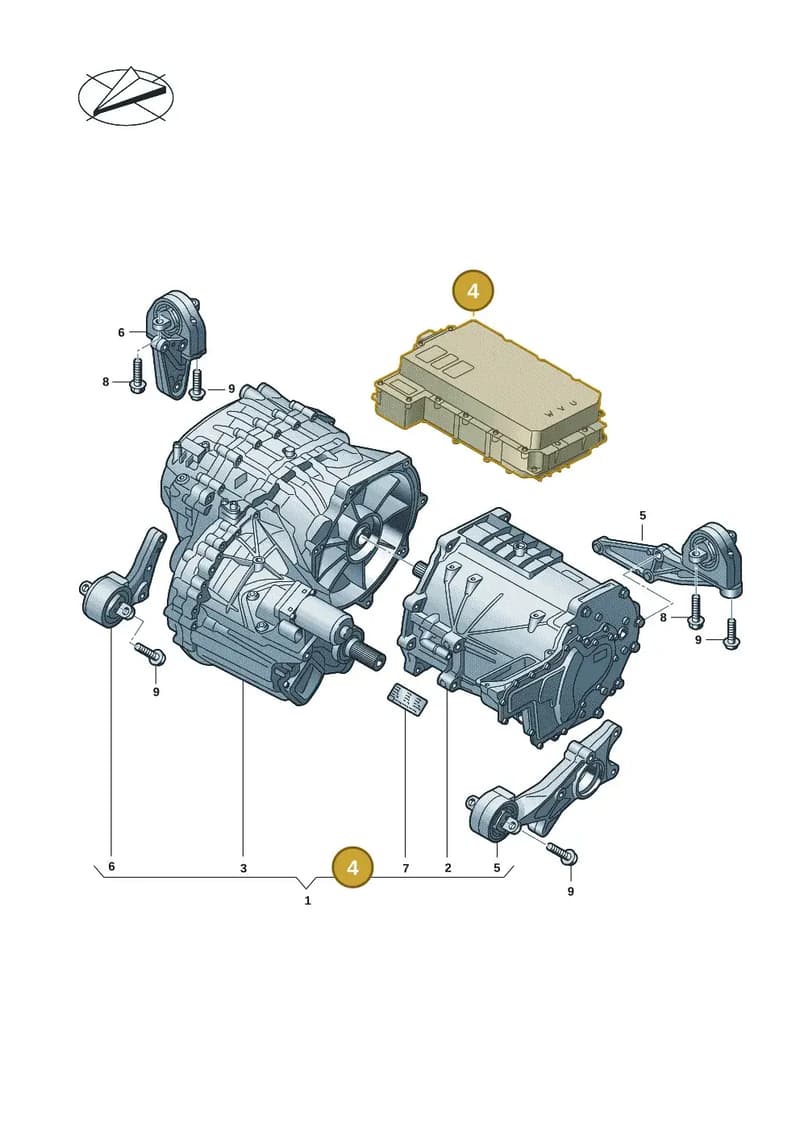 9J1907121BA — Audi RS e-tron GT (2020-2025) diagram 4j1901500, position 4