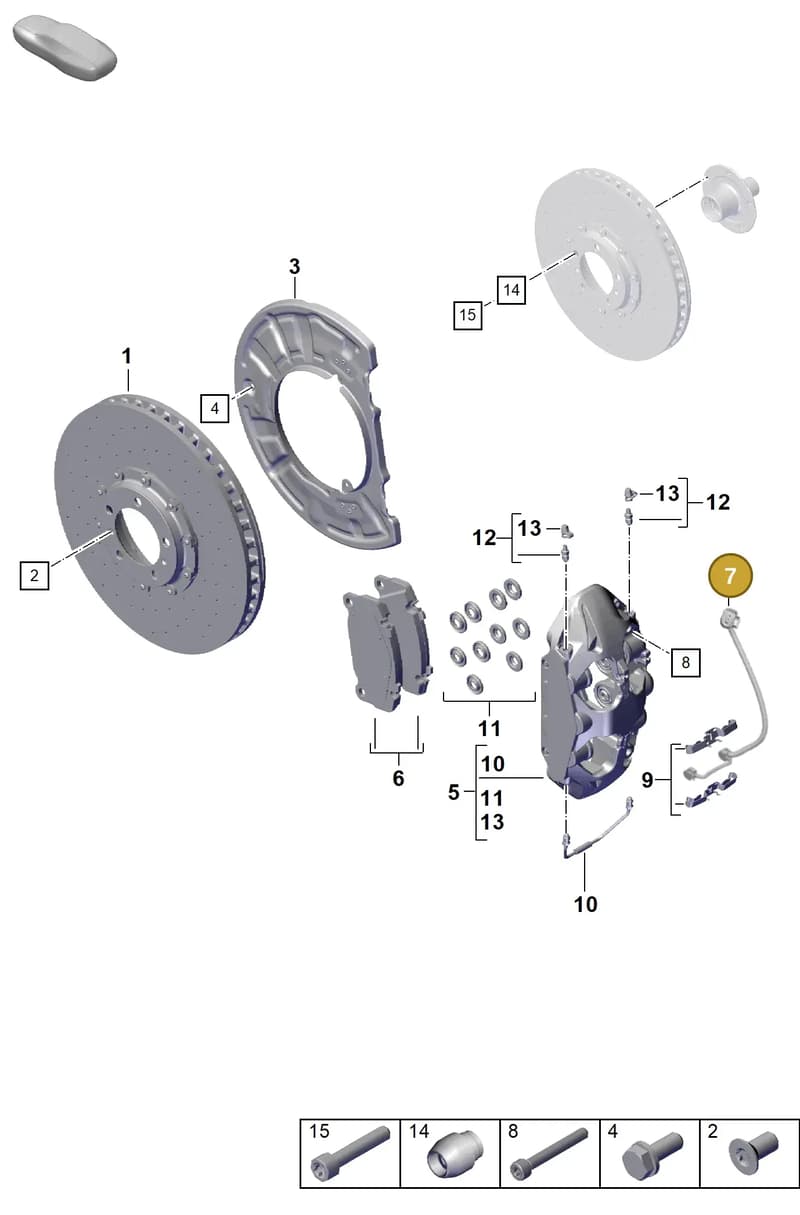 9J1907637 — Porsche 911 (2024-2025) diagram p63602040, position 7