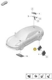 9J1907665 Porsche Shield for Control Unit