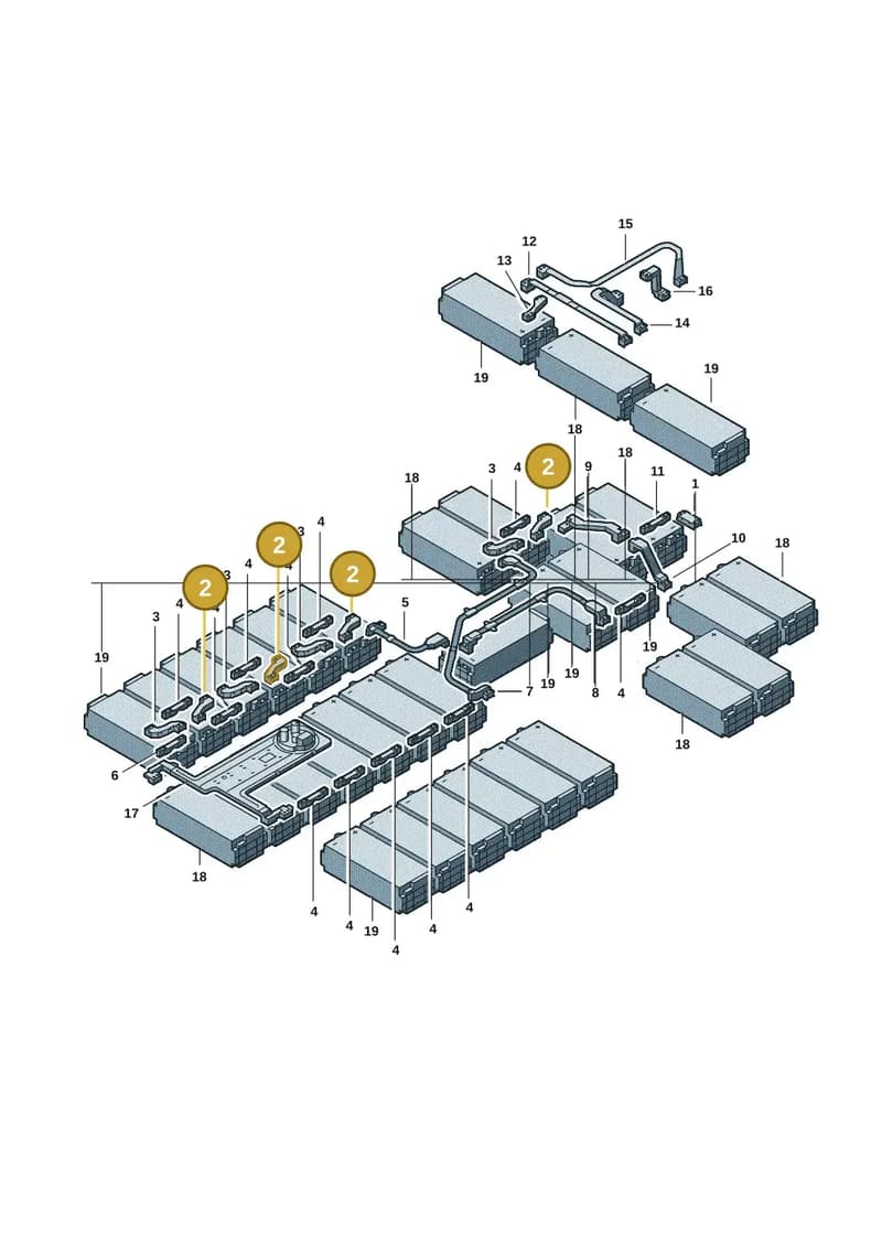 9J1915153AB — Audi RS e-tron GT (2020-2025) diagram 4j1915550, position 2