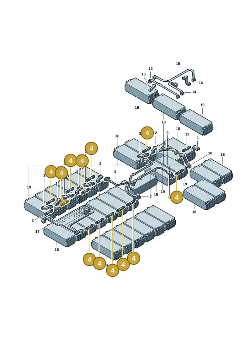 9J1915153AD — Audi RS e-tron GT (2020-2025) diagram 4j1915550, position 4