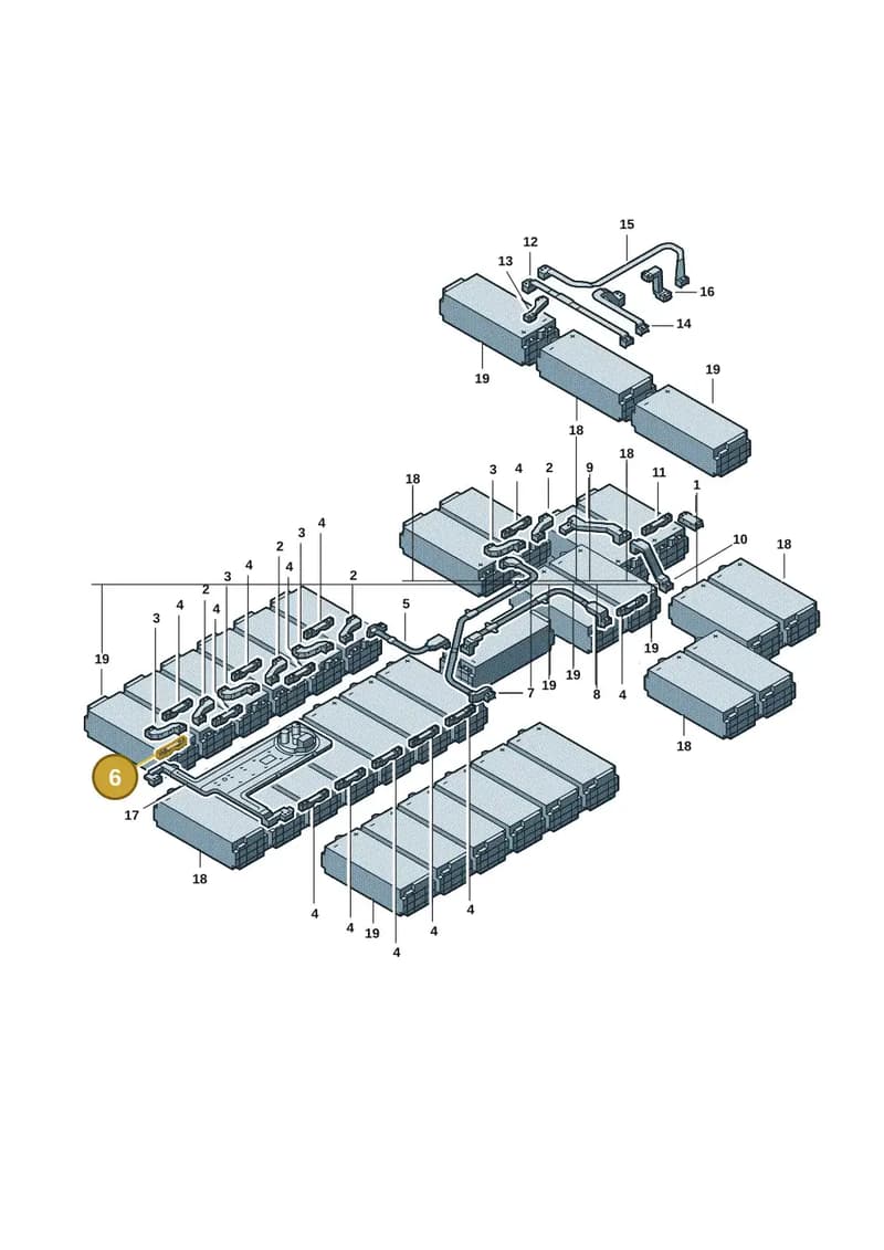 9J1915153BK — Audi RS e-tron GT (2020-2025) diagram 4j1915550, position 6