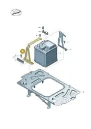 9J1915319G Porsche Retainer for Battery