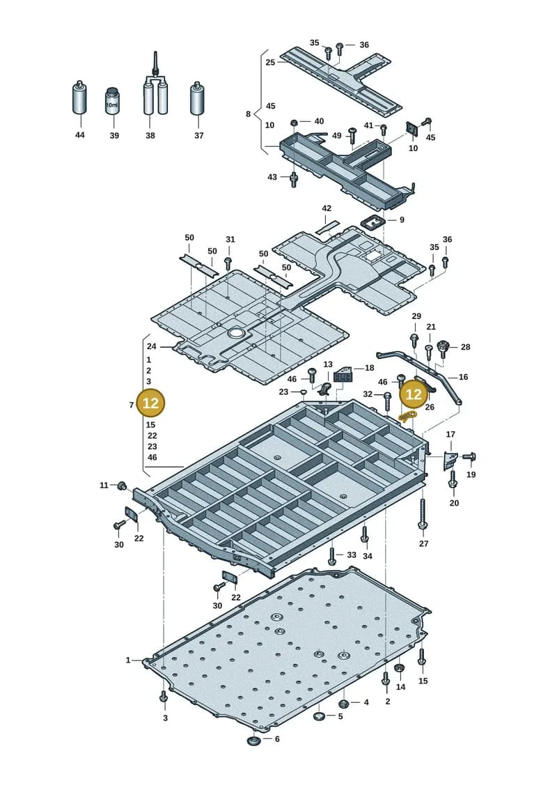 9J1915346 — Audi RS e-tron GT (2020-2025) diagram 4j1915520, position 12