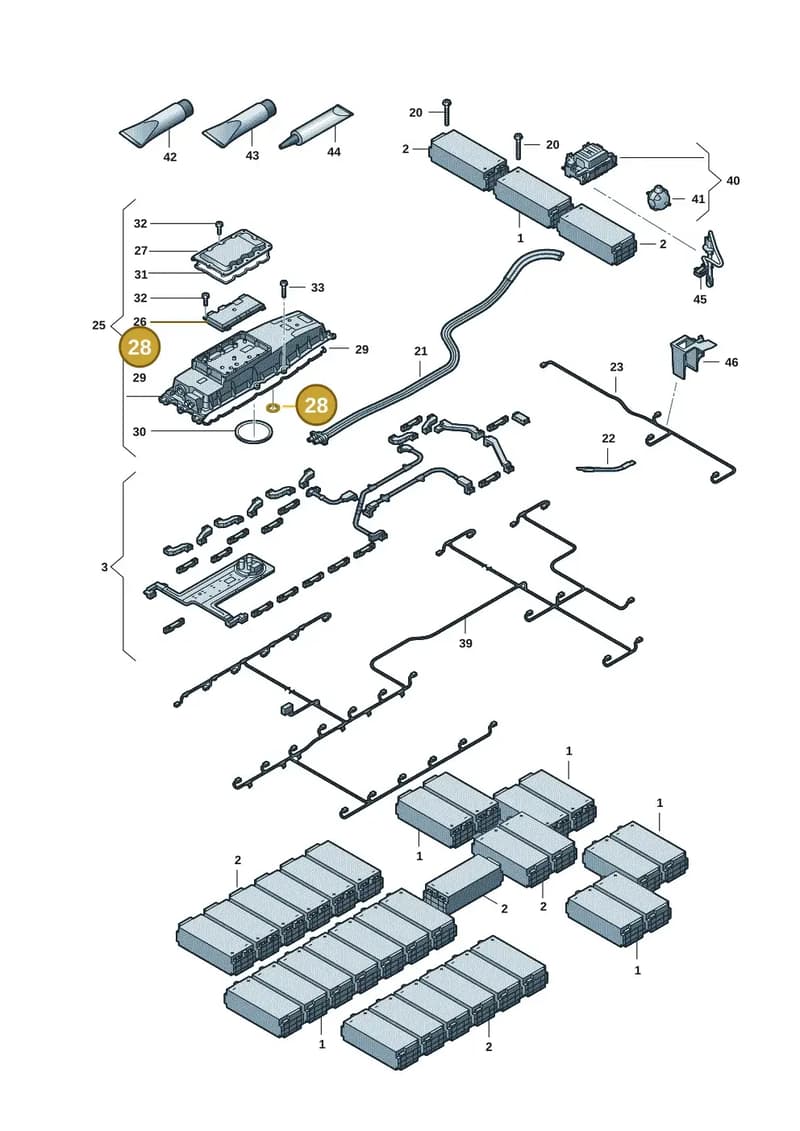 9J1915433C — Audi RS e-tron GT (2020-2025) diagram 4j1915540, position 28