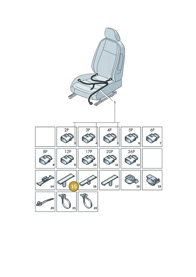 9J1915509 — Volkswagen Tiguan (2023-2025) diagram 57x972250, position 15