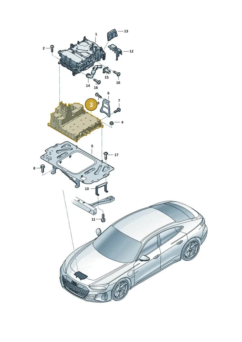 9J1915539DF — Audi RS e-tron GT (2020-2025) diagram 4j1915600, position 3
