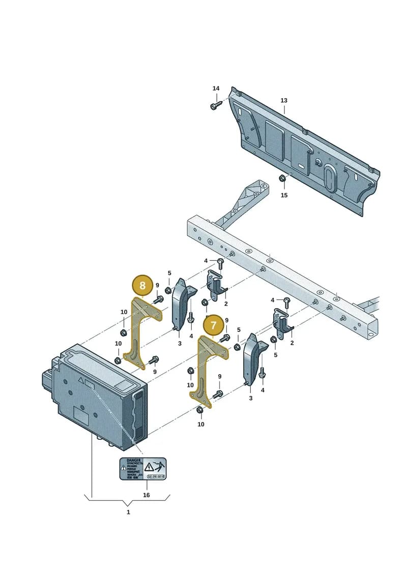 9J1915543 — Audi RS e-tron GT (2020-2025) diagram 4j1915580, position 7+8