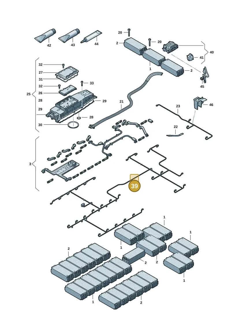 9J1915902B — Audi RS e-tron GT (2020-2025) diagram 4j1915540, position 39