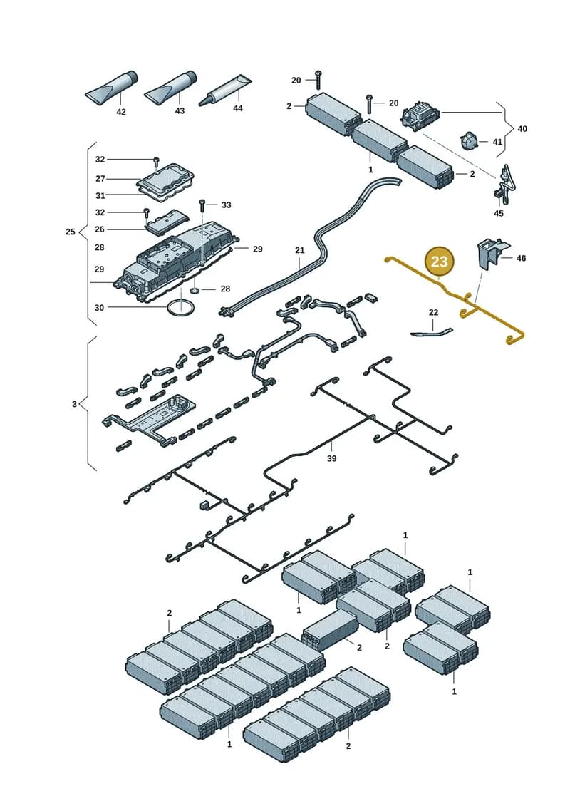 9J1915903B — Audi RS e-tron GT (2020-2025) diagram 4j1915540, position 23