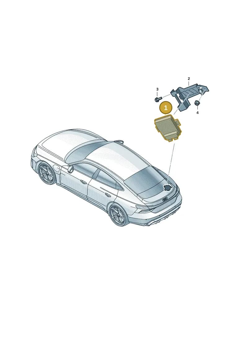9J1927771D — Audi RS e-tron GT (2020-2025) diagram 4j1927050, position 1