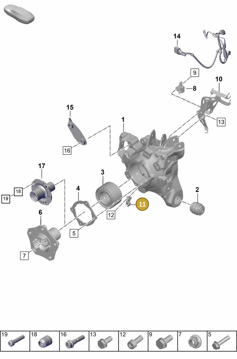 9J1927807 — Porsche Panamera (2023-2025) diagram p62501020, position 11
