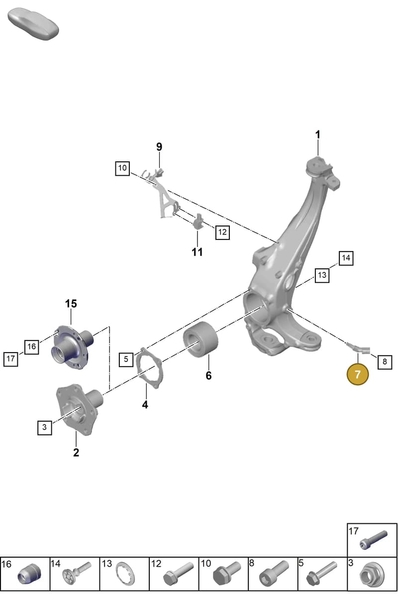 9J1927807 — Porsche Panamera (2023-2025) diagram p62401020, position 7