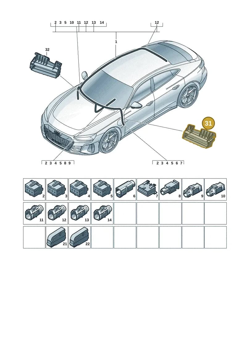 9J1937581D — Audi RS e-tron GT (2020-2025) diagram 4j1971900, position 31