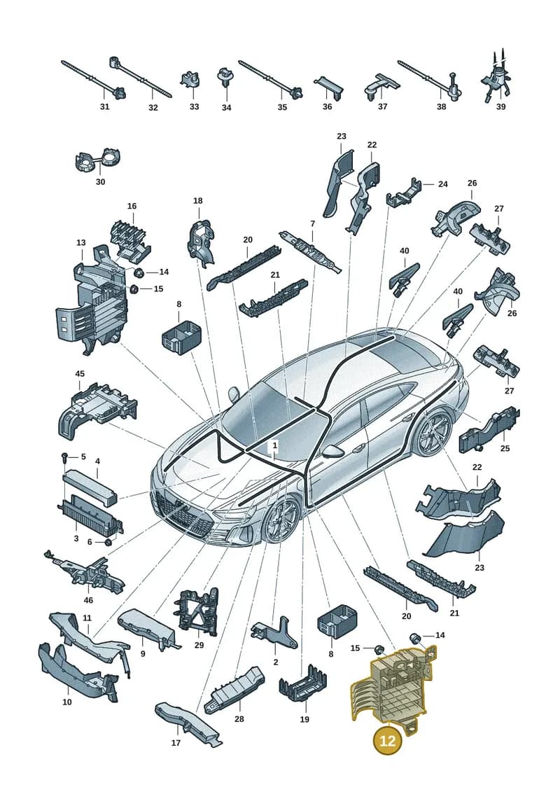 9J1937592B — Audi RS e-tron GT (2020-2025) diagram 4j1971800, position 12