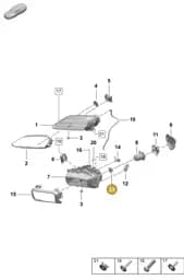 9J1941052 Porsche Fan for Headlamps
