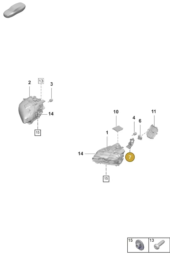 9J1941057 — Porsche Taycan Sport Turismo (2019-2024) diagram p56905010, position 7