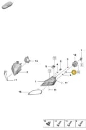 9J1941605A Porsche Air Guide Housing