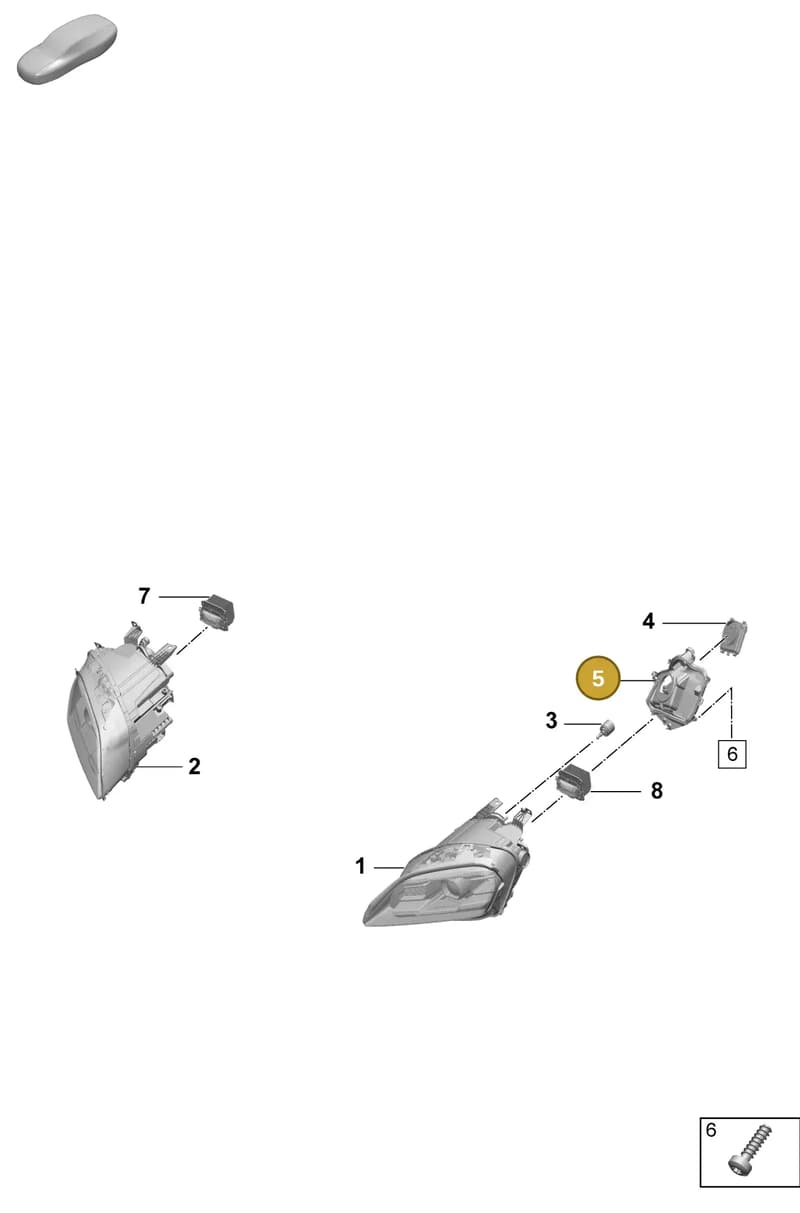 9J1941809AA — Porsche Taycan Sport Turismo (2023-2025) diagram p64908000, position 5