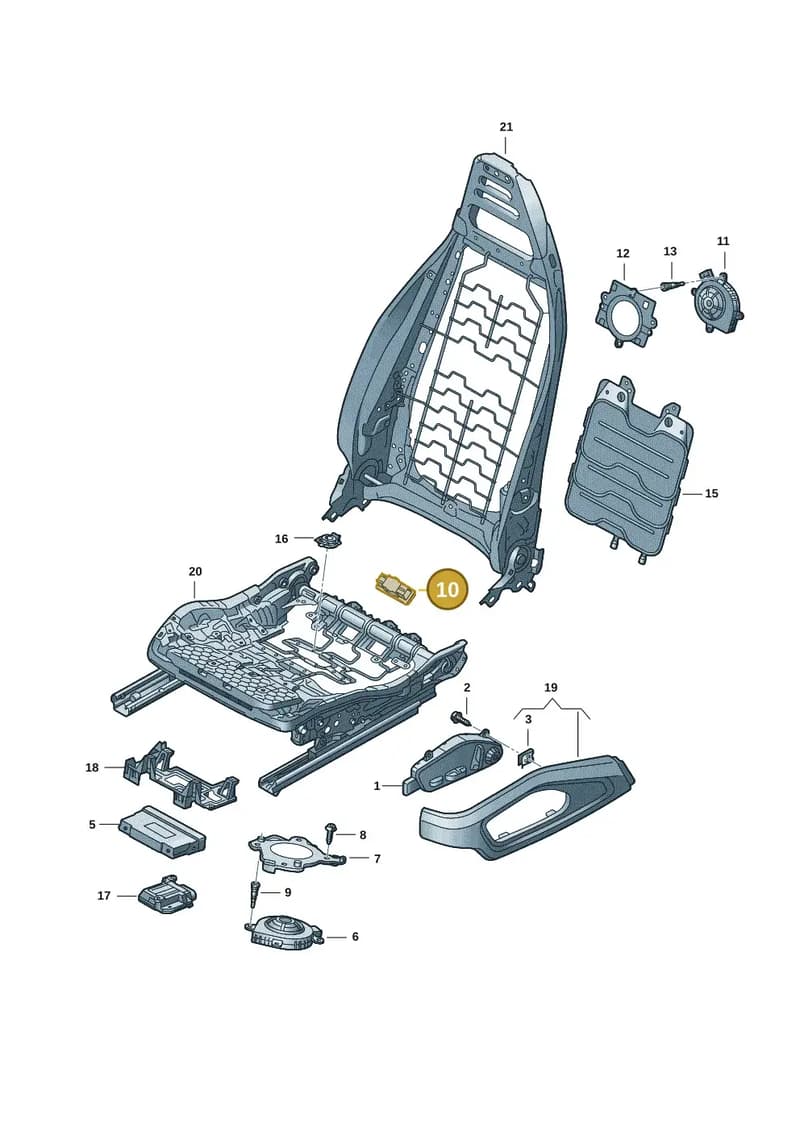 9J1947415C — Audi RS e-tron GT (2020-2025) diagram 4j1959200, position 10