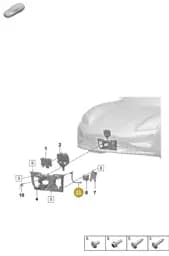 9J1955944 Porsche Hose Line for Washer Water
