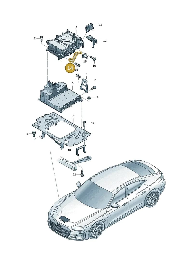 9J1959227 — Audi RS e-tron GT (2020-2025) diagram 4j1915600, position 14