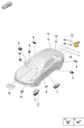 9J1959539B Porsche Switch Module