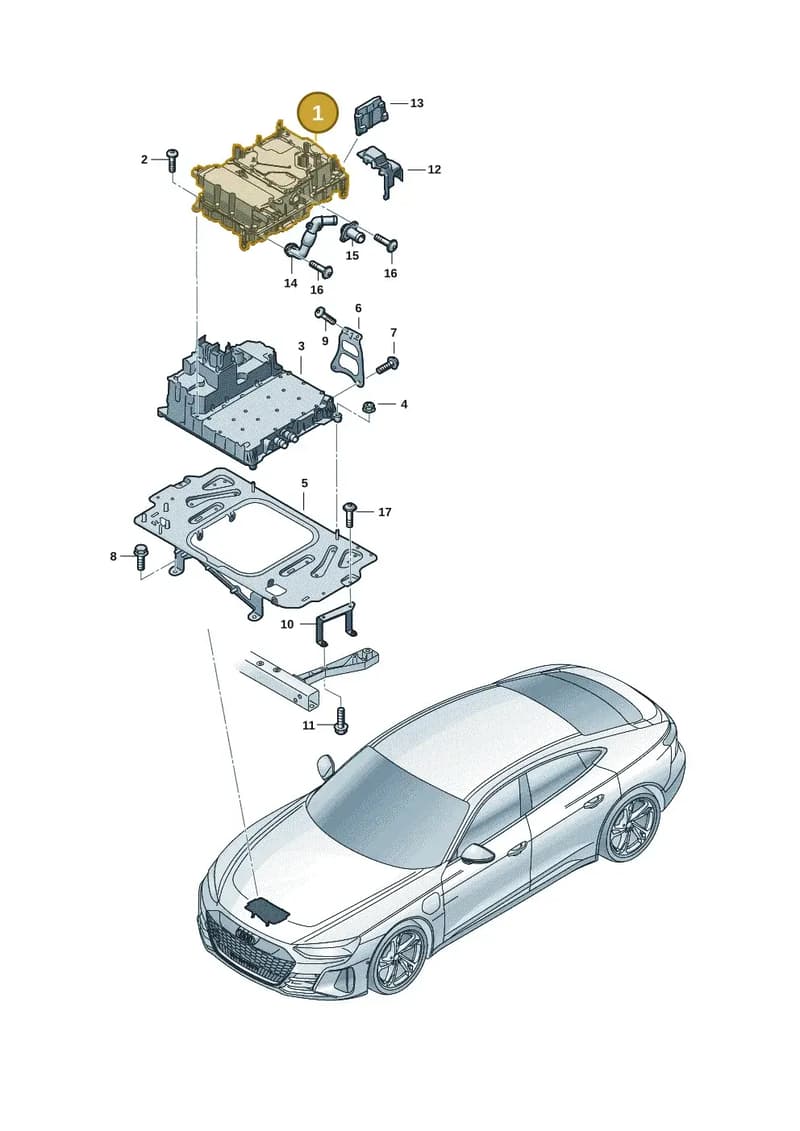 9J1959663BL — Audi RS e-tron GT (2020-2025) diagram 4j1915600, position 1