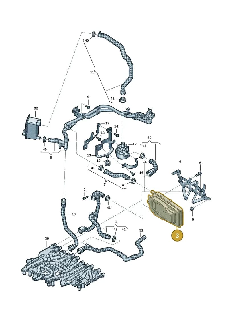 9J1963507F — Audi RS e-tron GT (2020-2025) diagram 4j1121030, position 3