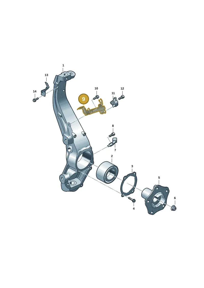 9J1971004B — Audi RS e-tron GT (2020-2025) diagram 4j1407000, position 9